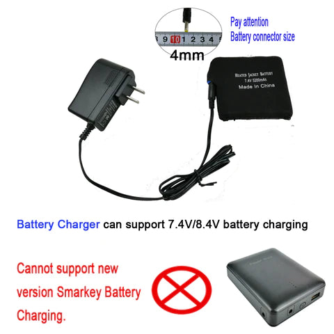 Power Up with Precision: Exploring the 8.4V Heated Jacket Battery Adapter Charger with 4.0mm Connector
