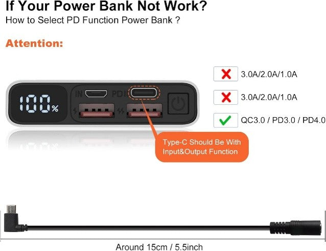 A Must-Have Ororo Heated Jacket Accessory: The Official-Compatible 9V Step-Up Cable
