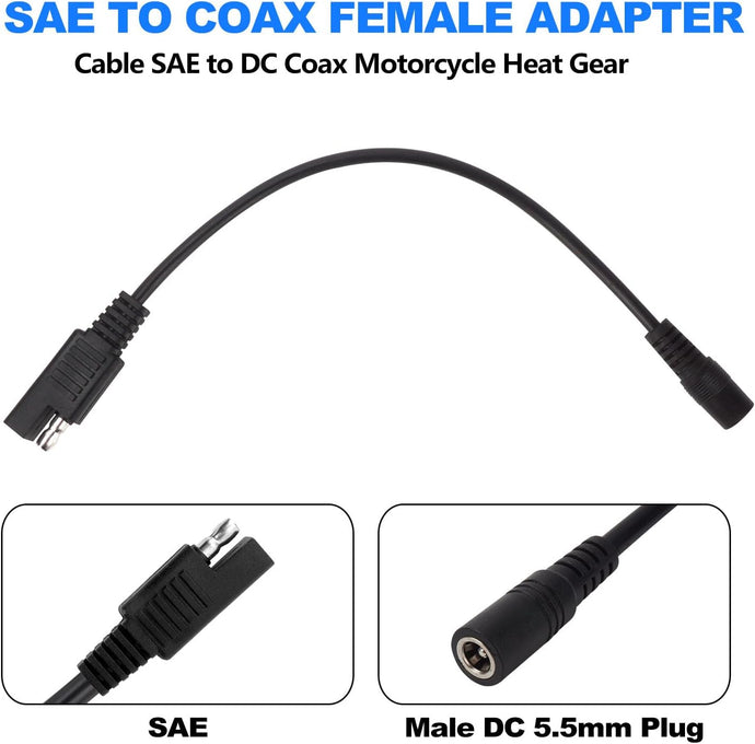 Stay Warm & Comfortable with Heated Jacket Magic Cable-SAE to DC Cable