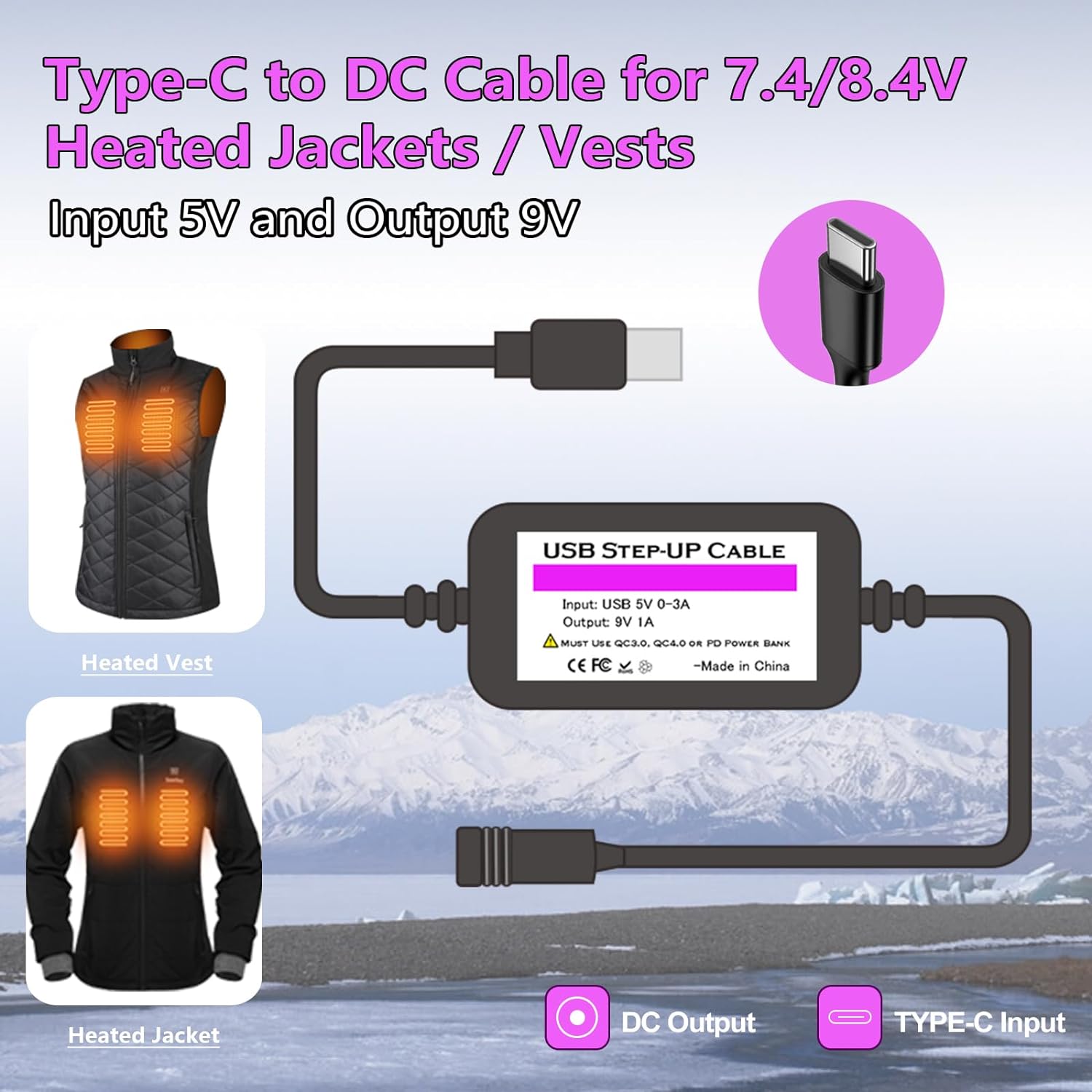 Use a Power Bank to Power Your Heated Jacket with an Adapter Cable ...