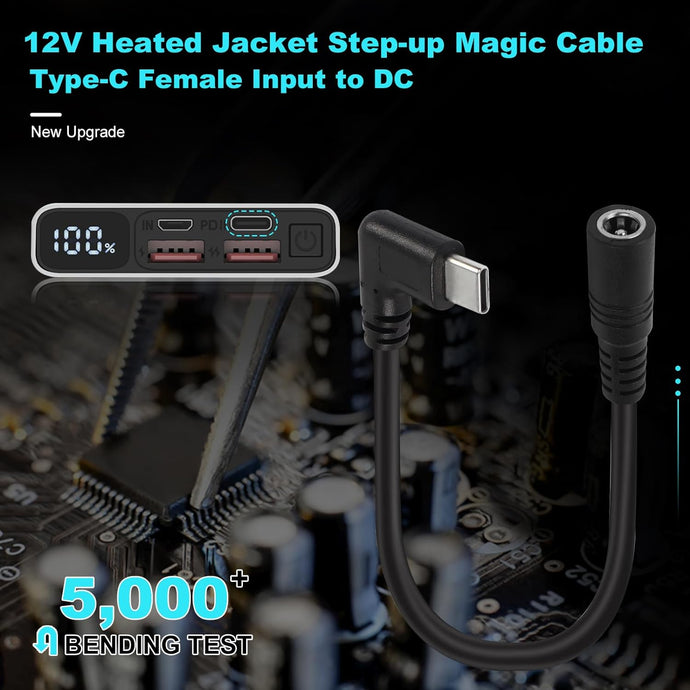 Power Up Your Warmth: Unleashing the Potential of the 12V Heated Jacket Battery Step-Up Adapter Charger Cable