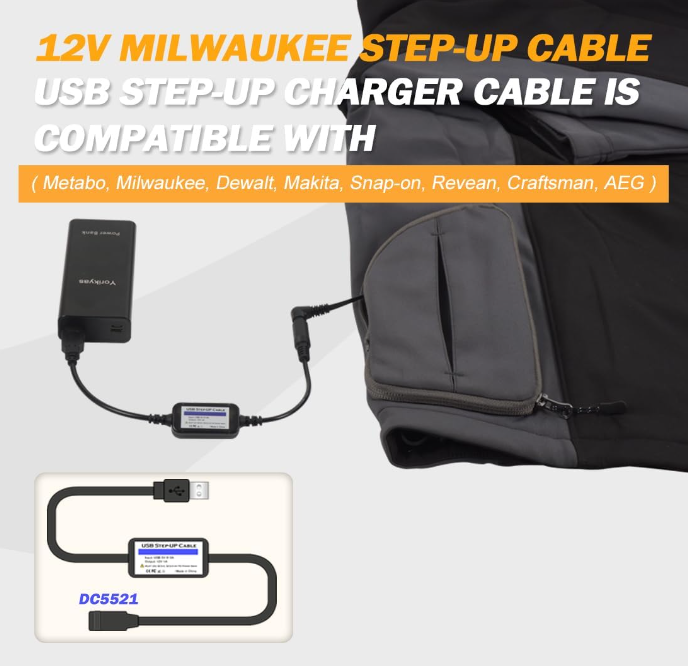 Why You Should Choose a 9V/12V Heated Jacket Step-Up Cable for Ultimate Comfort