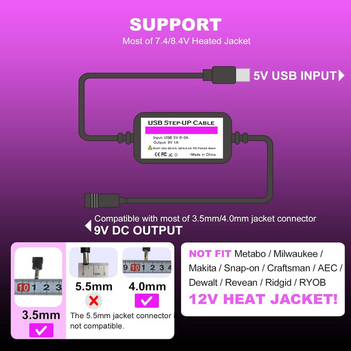 Elevate Your Cold Weather Comfort with the Heated Jacket Step-Up Cable