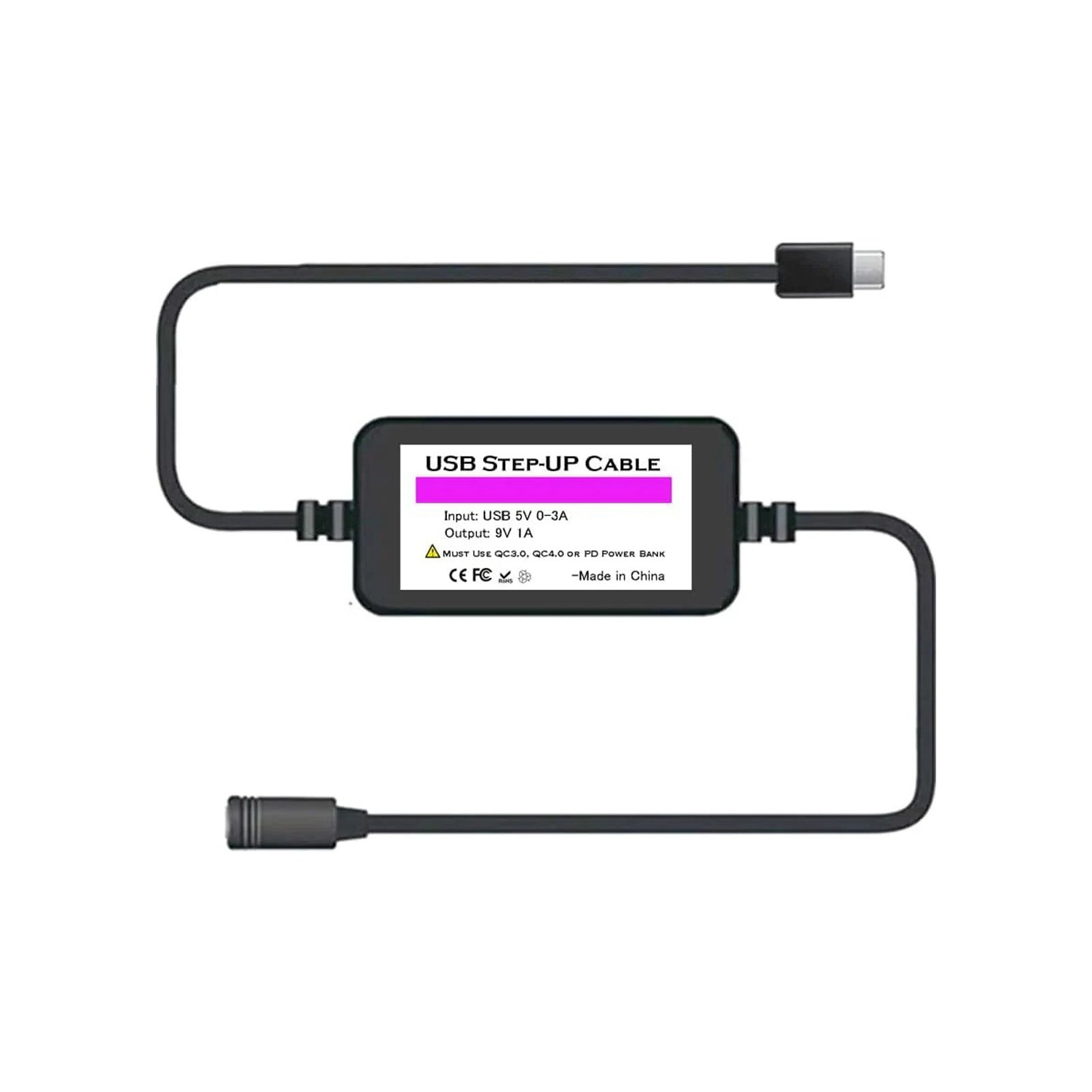 Smarkey Heated Jacket Adapter Charger Voltage Step-Up Cable 5V step-up 9V for Heated - Battery Heated Jacket