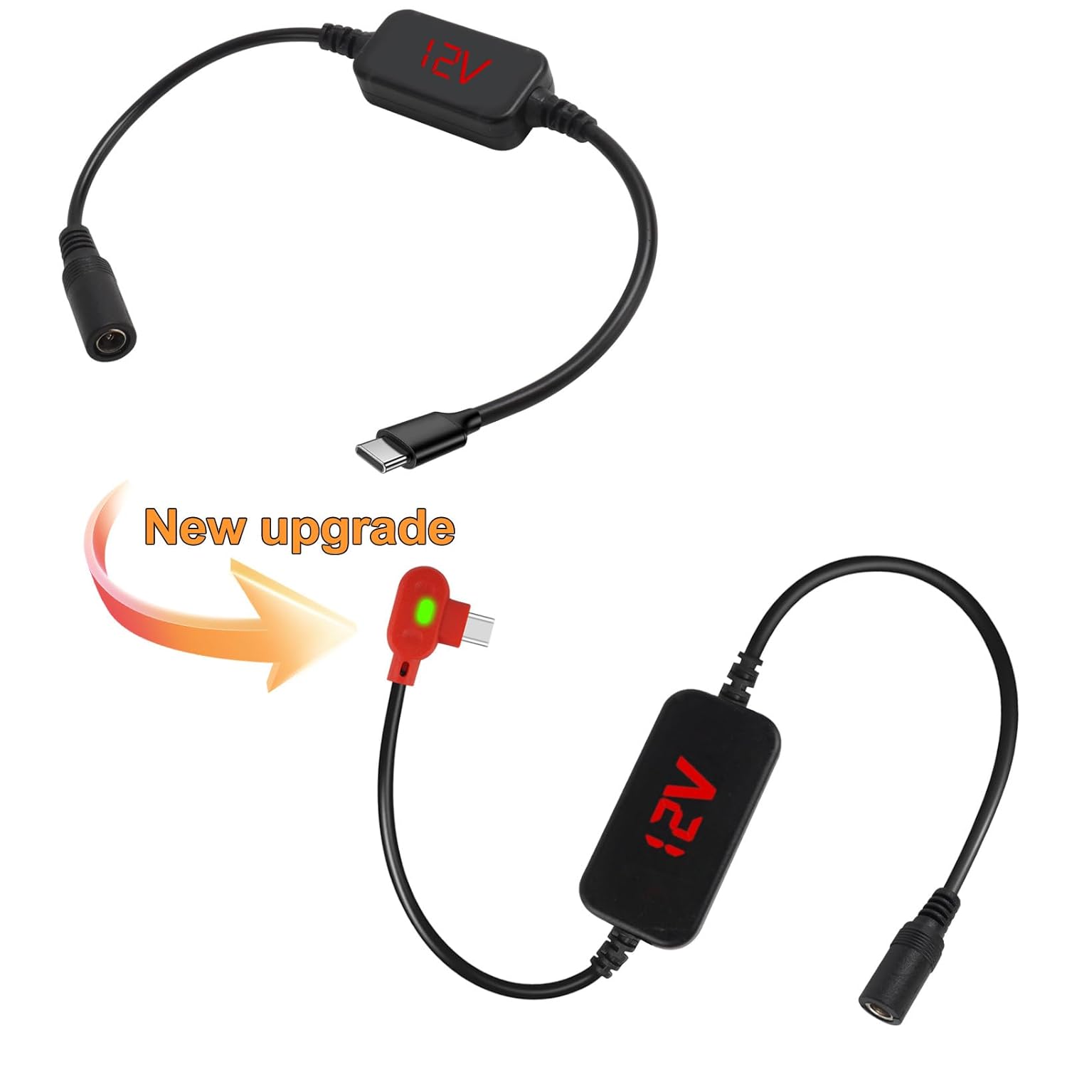 Smarkey 12V Heated Jacket Battery StepUp Adapter Charger Cable TypeC to DC5.5mm for Milwaukee, M12, Makita, Snap-on, Metabo, Craftsman, AEG Gear - Battery Heated Jacket