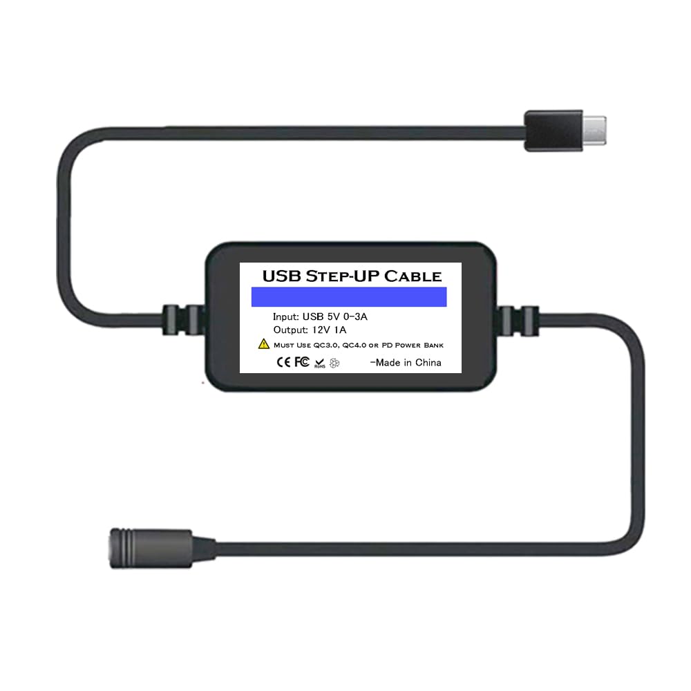 Smarkey Heated Jacket Adapter Charger TypeC Voltage Step-Up Cable 5V step-up 12V for Milwaukee - Battery Heated Jacket