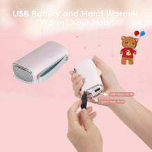 将图片加载到图库查看器，Smarkey Rechargeable Hand Warmer Electric Handwarmers Hot Pocket Warmer Portable Heating Battery 10000mAh USB Heated Jacket Battery Power Bank Winter Gift for Women
