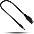 Smarkey Heated Jacket Adapter Cable for Motorcycle Snowmobiles, Heated Gear Battery Connector Cable Compatible with Harley Davidson Heated Apparel, Heated Garments, Heated Vest (SAE to DC Male) - Battery Heated Jacket