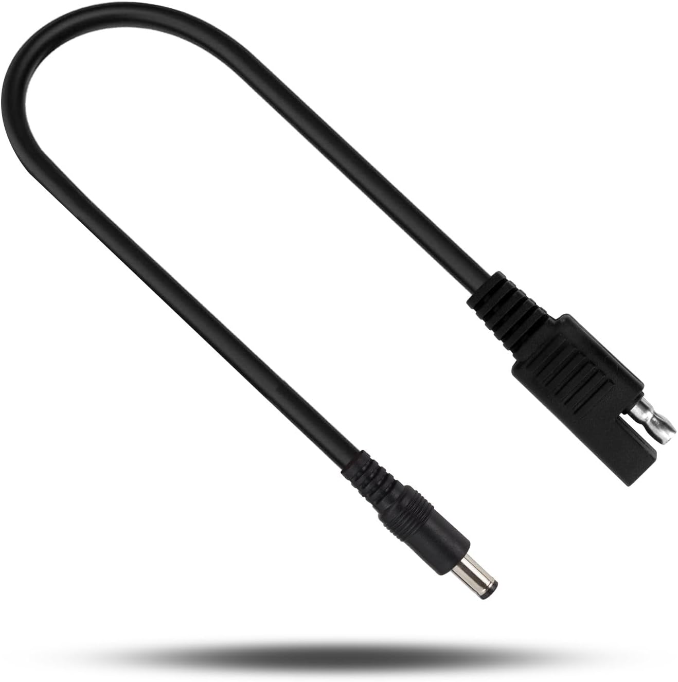 Smarkey Heated Jacket Adapter Cable for Motorcycle Snowmobiles, Heated Gear Battery Connector Cable Compatible with Harley Davidson Heated Apparel, Heated Garments, Heated Vest (SAE to DC Male) - Battery Heated Jacket