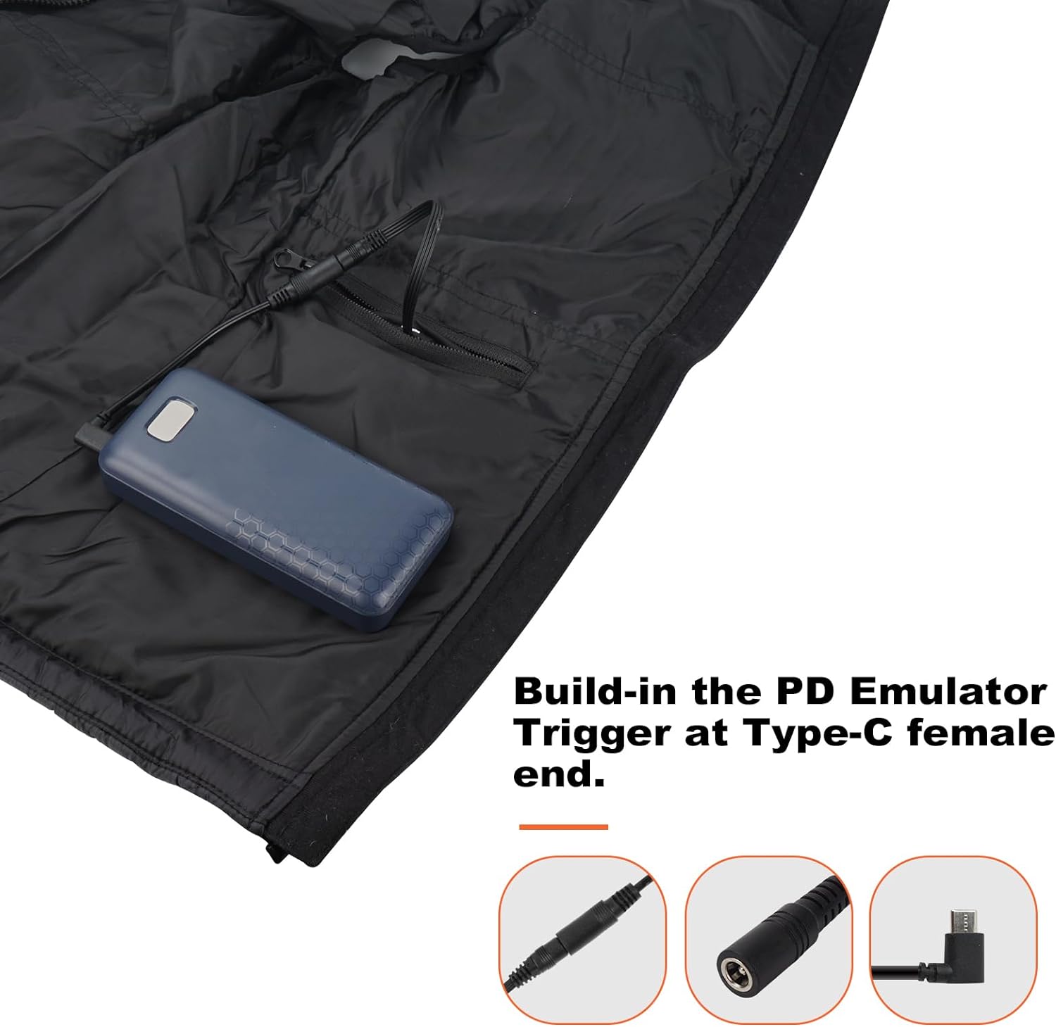 Smarkey Heated Jacket Battery Stepup Adapter Charger for 7.4v 8.4v Heated Jacket