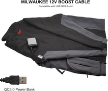 将图片加载到图库查看器，Smarkey Heated Jacket Step-up Magic Adapter Cable Compatible with 12V Metabo, M12, Milwaukee, Dewalt, Makita, Snap-on, Revean, Craftsman, AEG Heated Gear