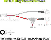 Charger l&#39;image dans la galerie, Smarkey Motorcycle Heat Jacket Adapter Charger Compatible with Snowmobiles Heat Gear Cable Milwaukee, M12, Dewalt, Makita, Snap-on, Metabo, Craftsman, AEG, Harley-Davidson(DC 5521 to O Ring)