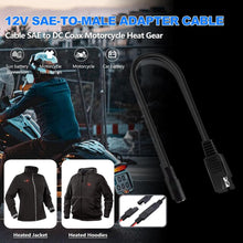将图片加载到图库查看器，Smarkey Heated Jacket Adapter Charger Cable for Motorcycle Snowmobiles, Heated Gear Battery Connector Cable for Harley Davidson Heated Apparel, Heated Garments, Heated Vest (SAE to DC Female)