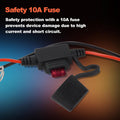Smarkey Motorcycle Heated Jacket Adapter Cable，Snowmobiles Heated Gear Battery Connector Cable Compatible with Heated Apparel, Heated Garments, Heated Vest (SAE to O Ring) - Battery Heated Jacket