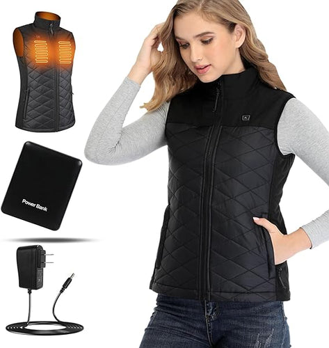 Smarkey Women's Battery Heated Jacket with 1pc 5000mah and Charger