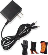 Charger l&#39;image dans la galerie, Smarkey 8.4V Heated Gloves Charger, Heated Glove Adapter, Heated Mittens, Heated Insoles Dual Port Cable for Heated Gloves Battery Charging