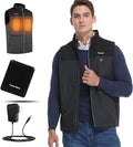 Smarkey Men's Heated Vest with Battery Pack 7.4V, Electric Warming Gear washable Winter Heating Vest - Battery Heated Jacket