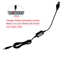 将图片加载到图库查看器，Smarkey 8.4v Heated Jacket Battery Adapter Charger USB Cable (4.0mm Connector)