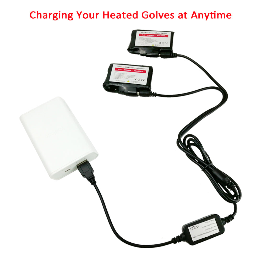 Smarkey 8.4v Heated Glove Charger for Insole Socks Jacket Battery Charging - Battery Heated Jacket