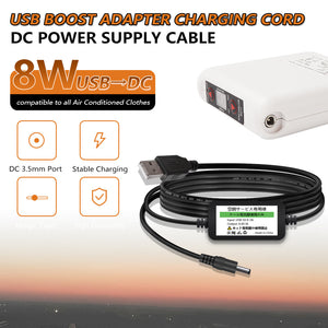 USB boost adapter charging cord DC power supply cable