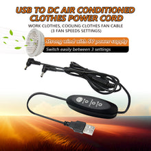 Charger l&#39;image dans la galerie, USB-DC 3 level control cable for cooling fan jacket